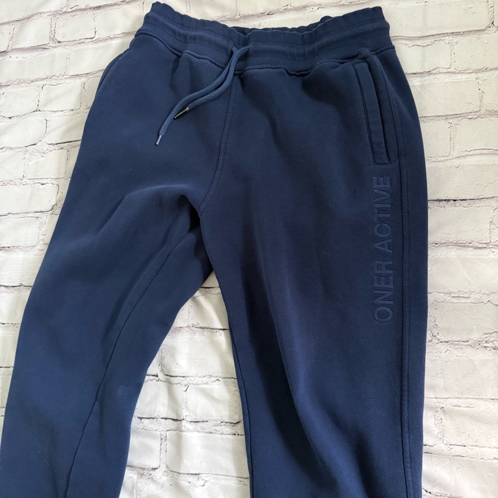 Oner Active Navy Blue Jogger Sweatpants Mens Size M - Picture 3 of 8